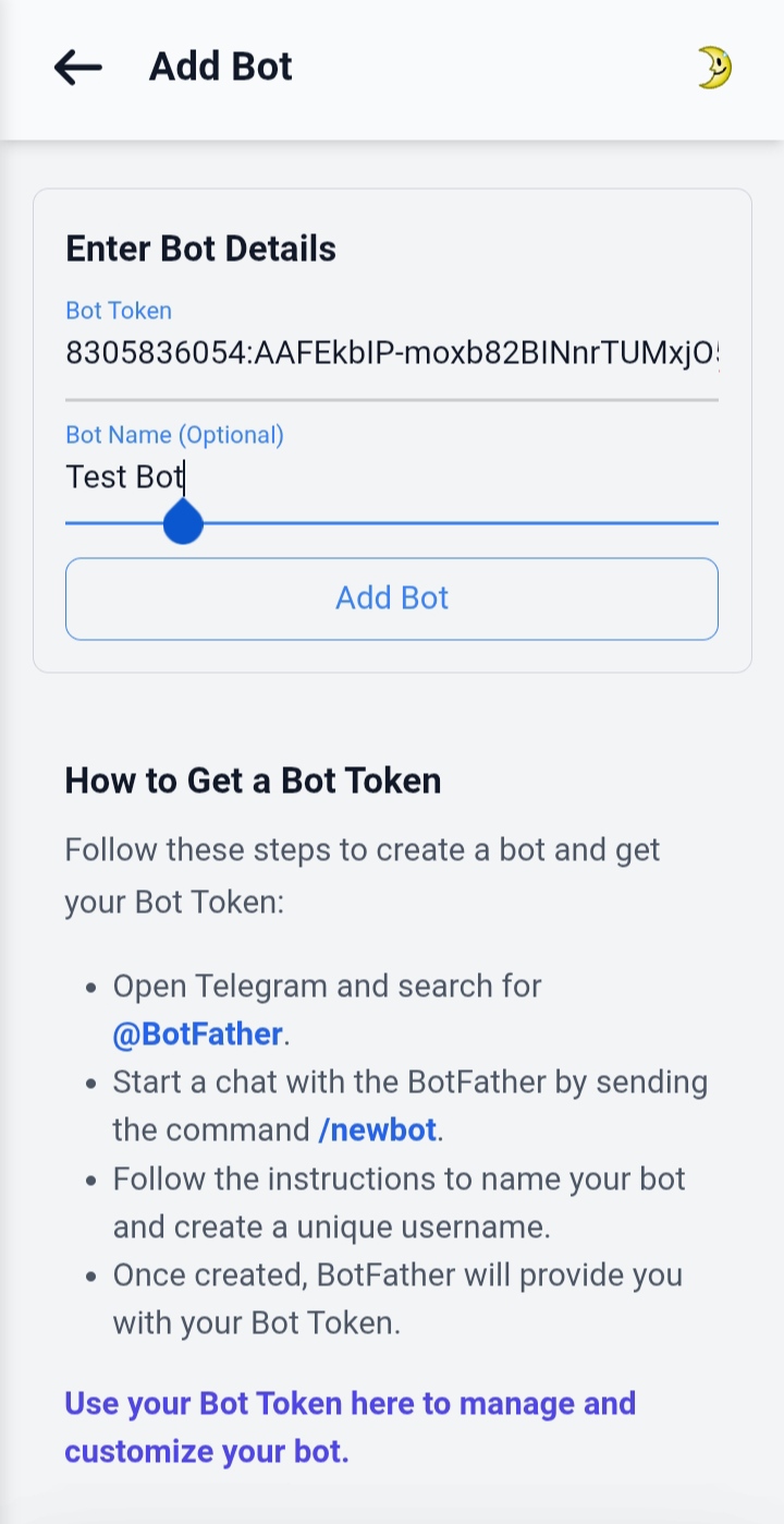 Paste Bot Token